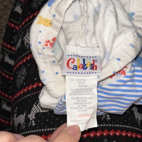 Calabash little boys jumpsuit short sleeve under the sea themed 6 months - Picture 3 of 3